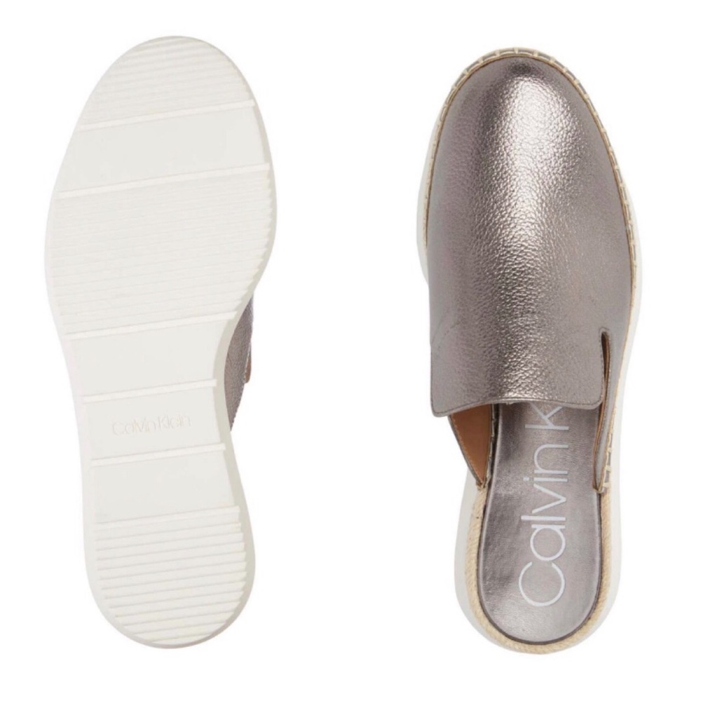 NWOT Calvin Klein Verie Espadrille Loafer Mules - Picture 2 of 8